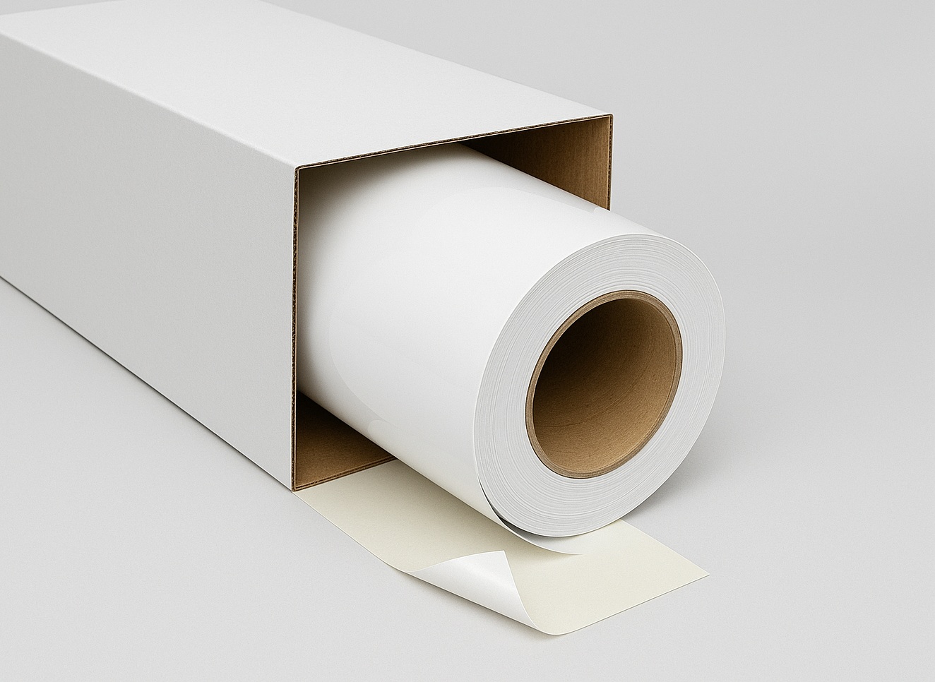 Gloss White Monomeric PVC 100 Mic. Perm. (1 Roll 1,372 x 50 m) PR